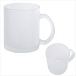 DH50142 11 Oz. Frosted Glass Mug With Custom Imprint